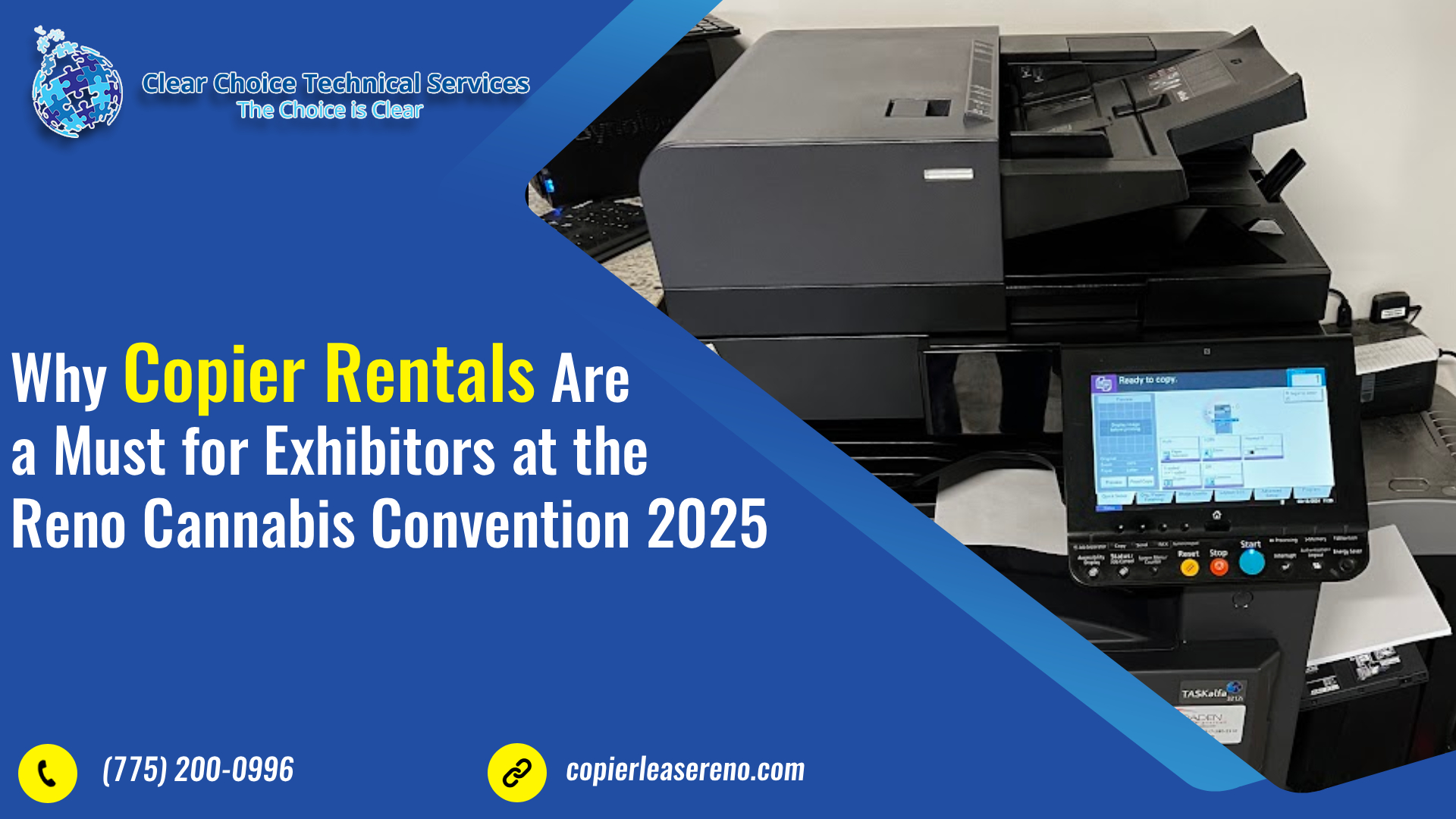 Read more about the article Why Copier Rentals Are a Must for Exhibitors at the Reno Cannabis Convention 2025